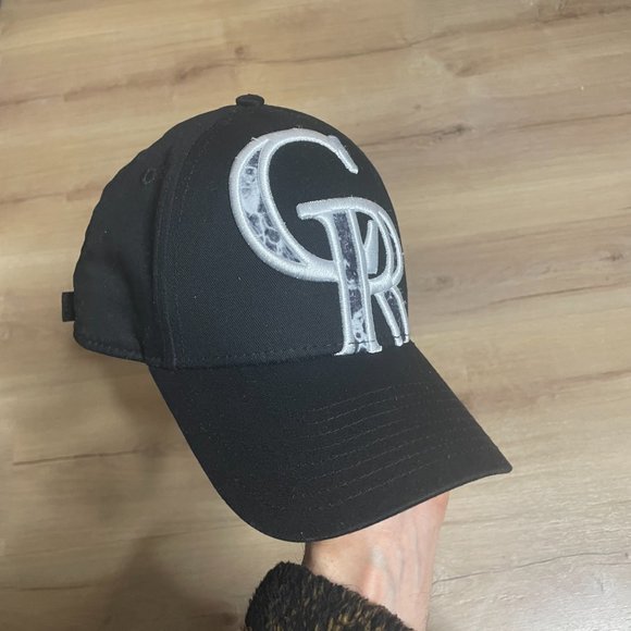 Colorado Rockies Adjustable Black Hat. Excellent Used Condition. - Picture 3 of 9